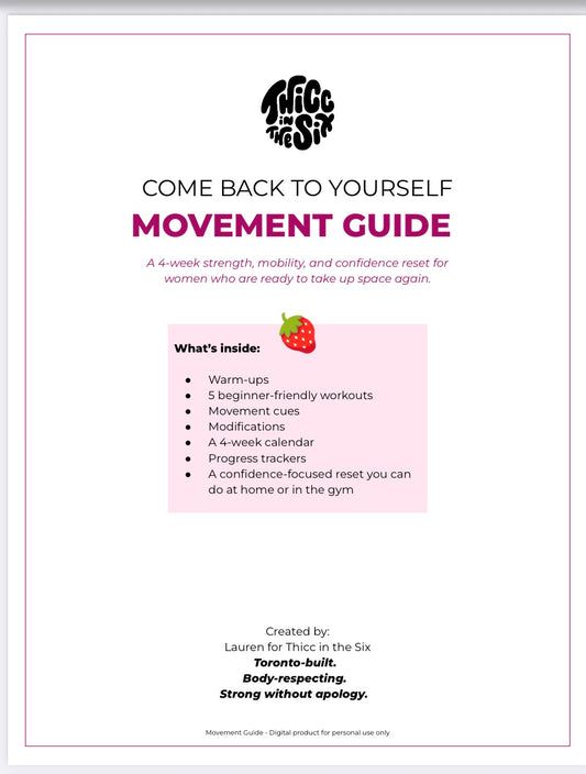 Come back to yourself Movement and reflection guide